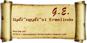 Gyöngyösi Ermelinda névjegykártya